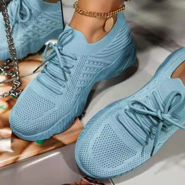 Amozae Women Sneakers Casual Shoes Women Tenis Feminino Lace Up Breathable Ladies Shoes Woman Outdoor Walking Zapatos Mujer Sport