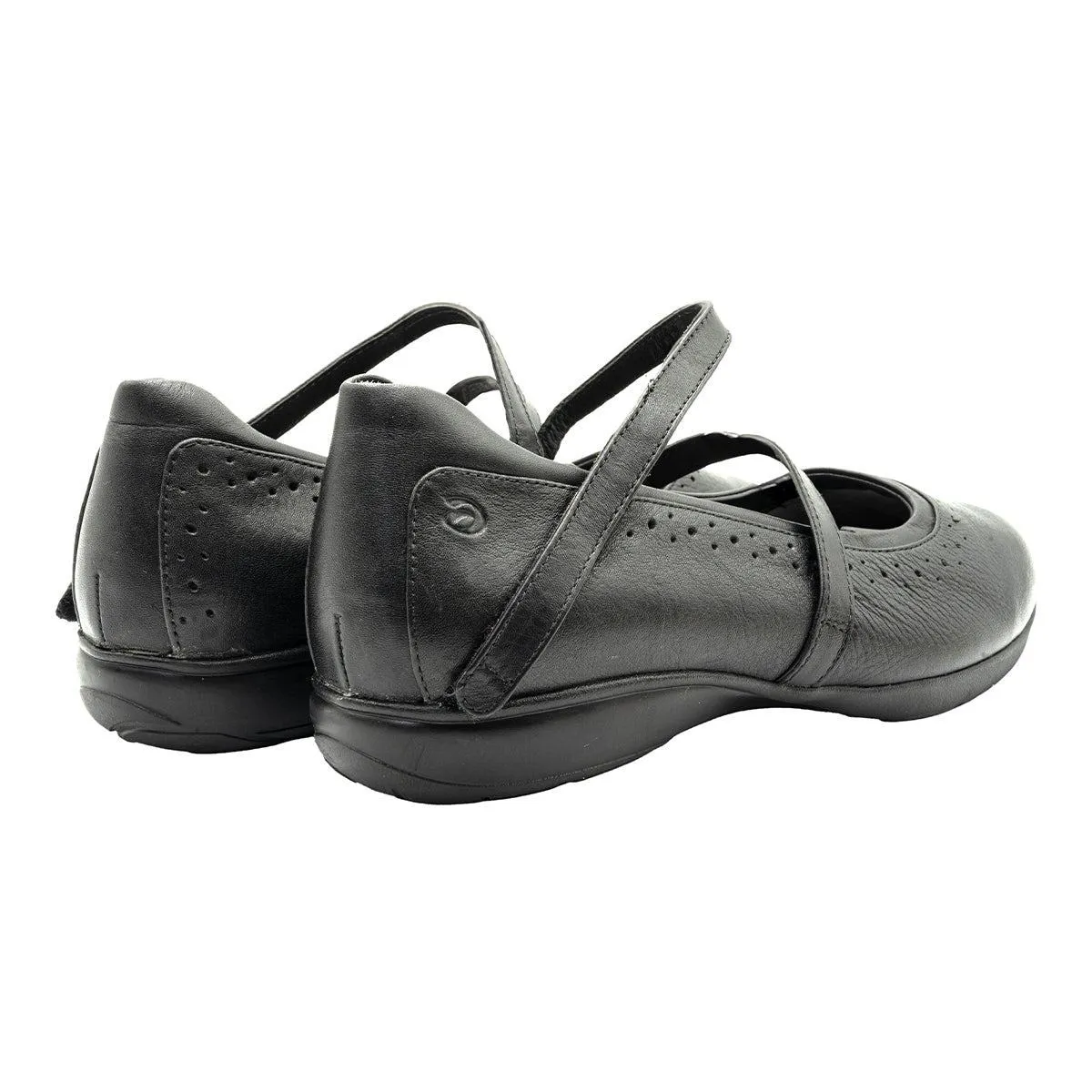 Aravon Mary Jane Ballerinas Leather Black Colour For Women