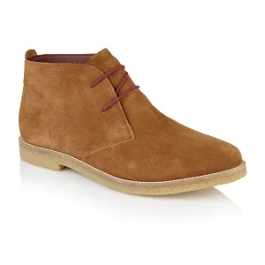 Barnaby Suede Leather Chukka Boot - Tan