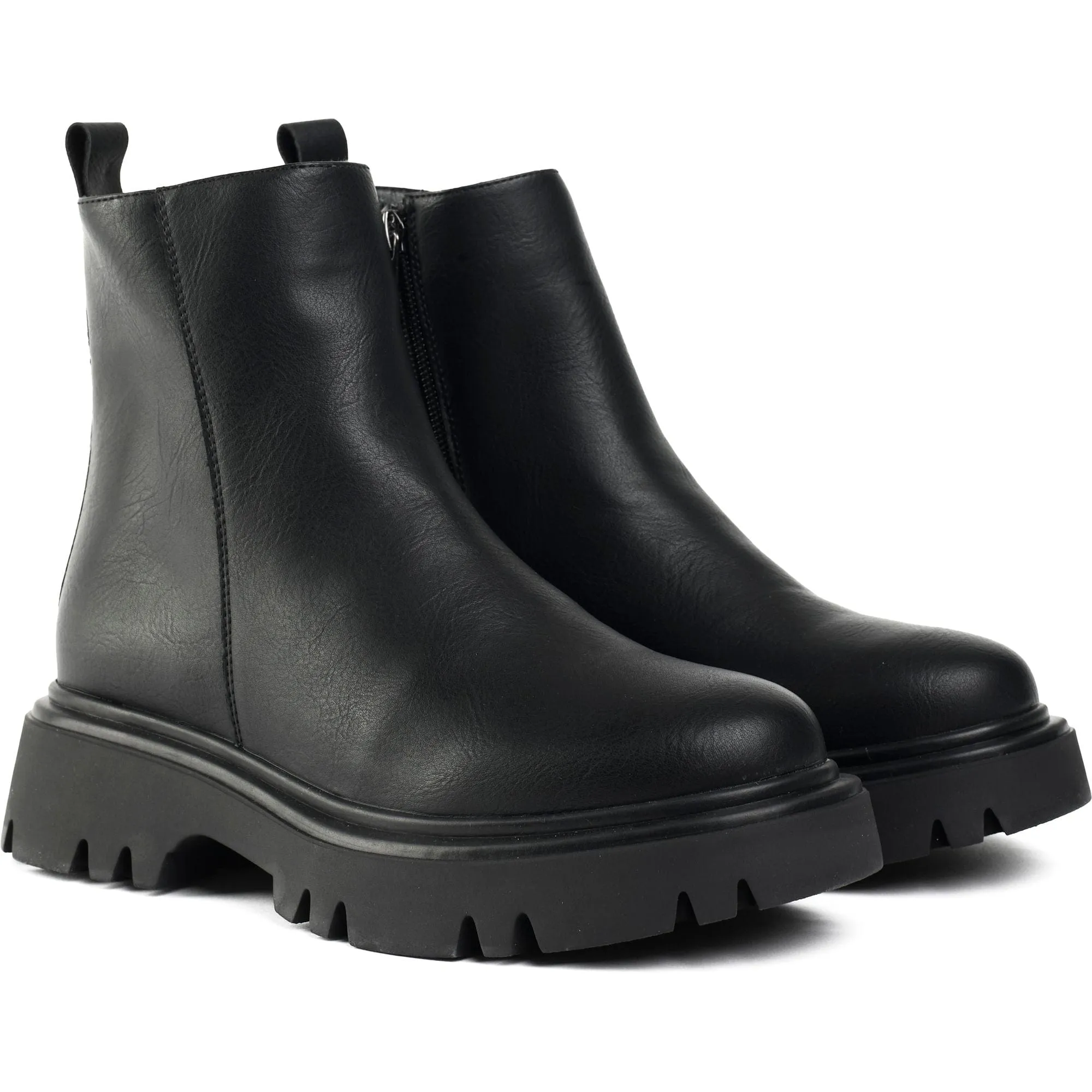 Cameo Women's Vegan Leather Ankle Boots | Black