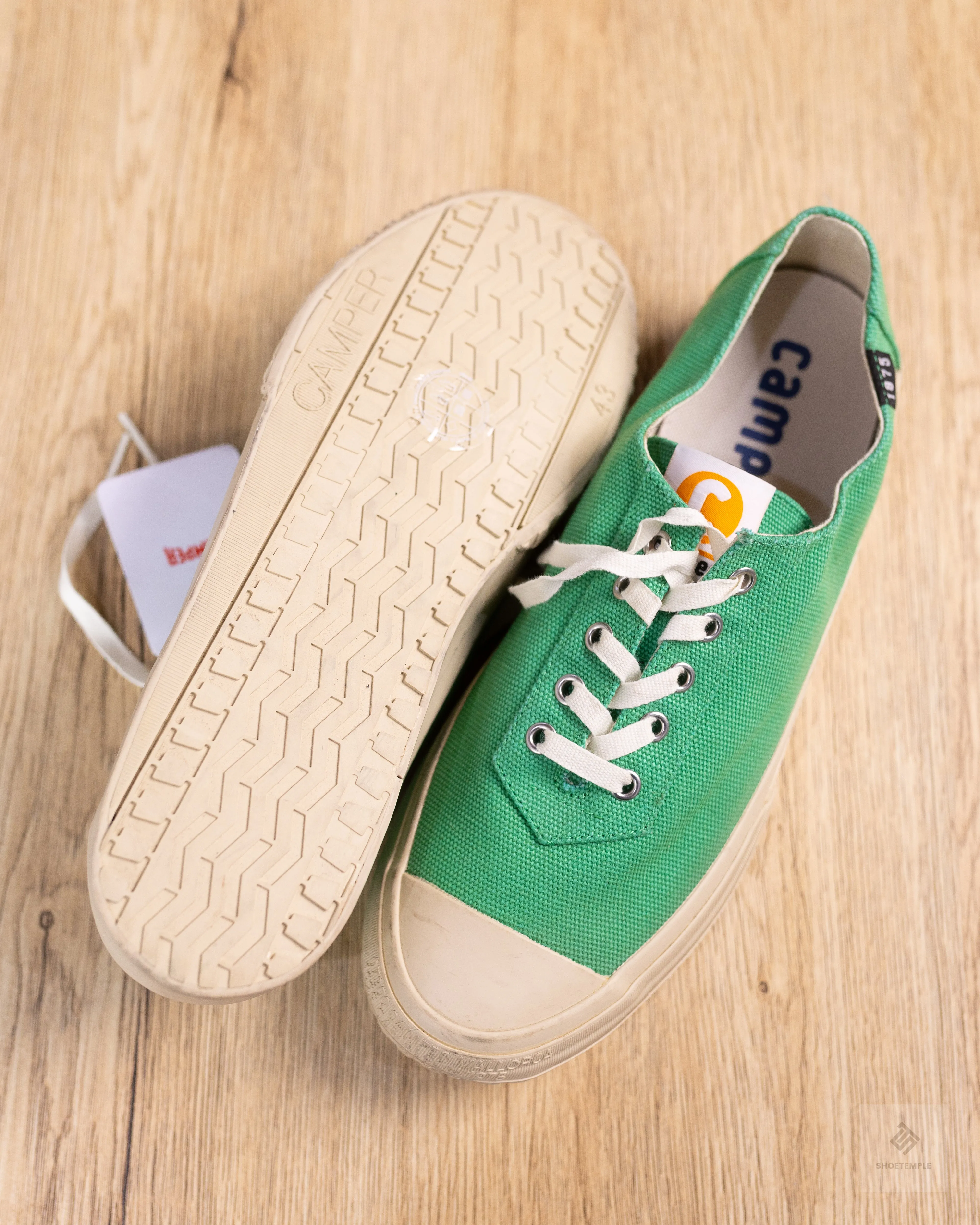 Camper Sneaker Green Canvas