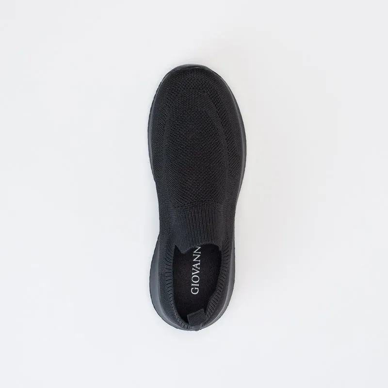 Giovanni Women Lurex Slip On Knit Sneaker _ 150621