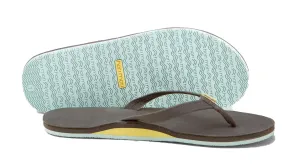 Hari Mari Women's Fields Light Gray/Blush Size 6 Memory Foam Flip Flops