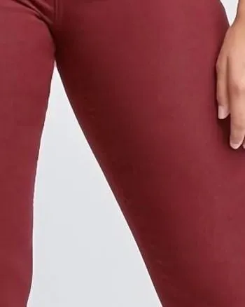 Hyperstretch High Rise Flare Denim In Dark Rose | Dark Rose