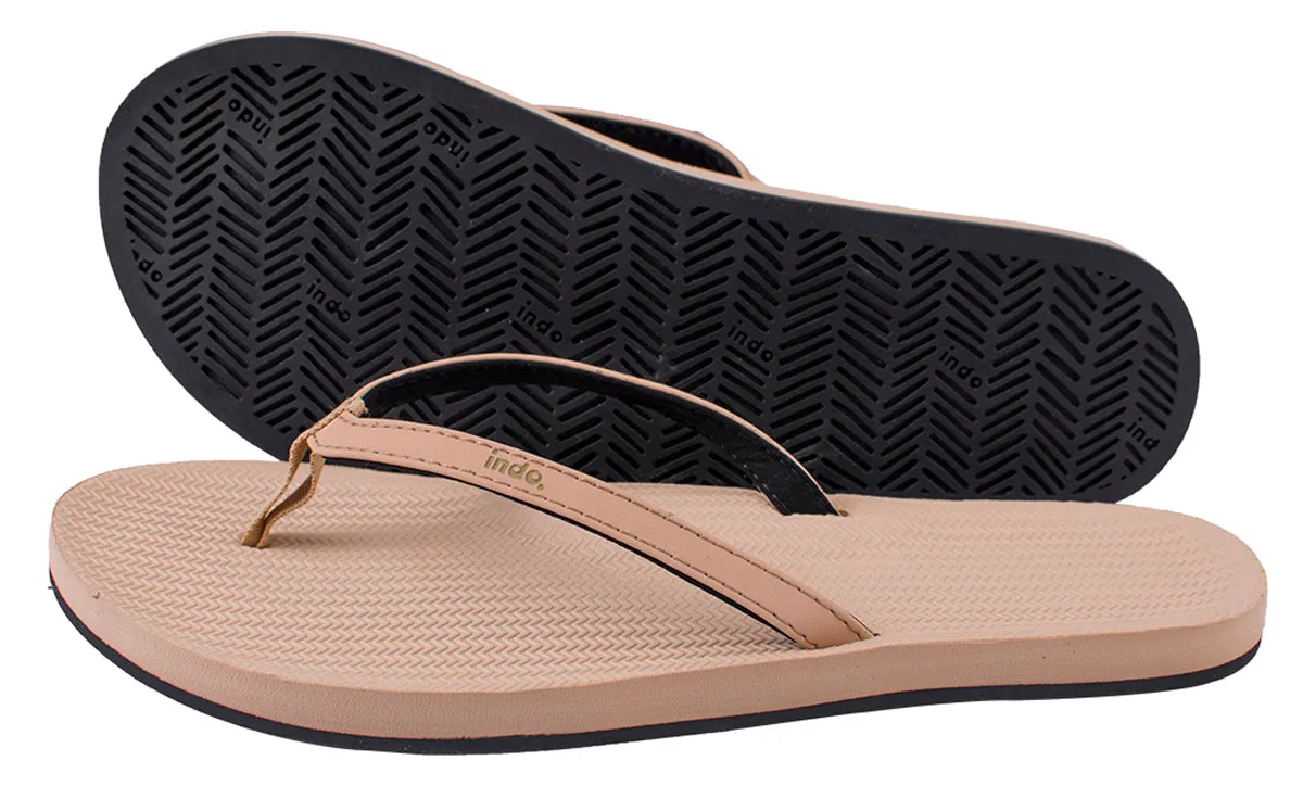 Indosole Essentials Flip Flops Women Light Soil