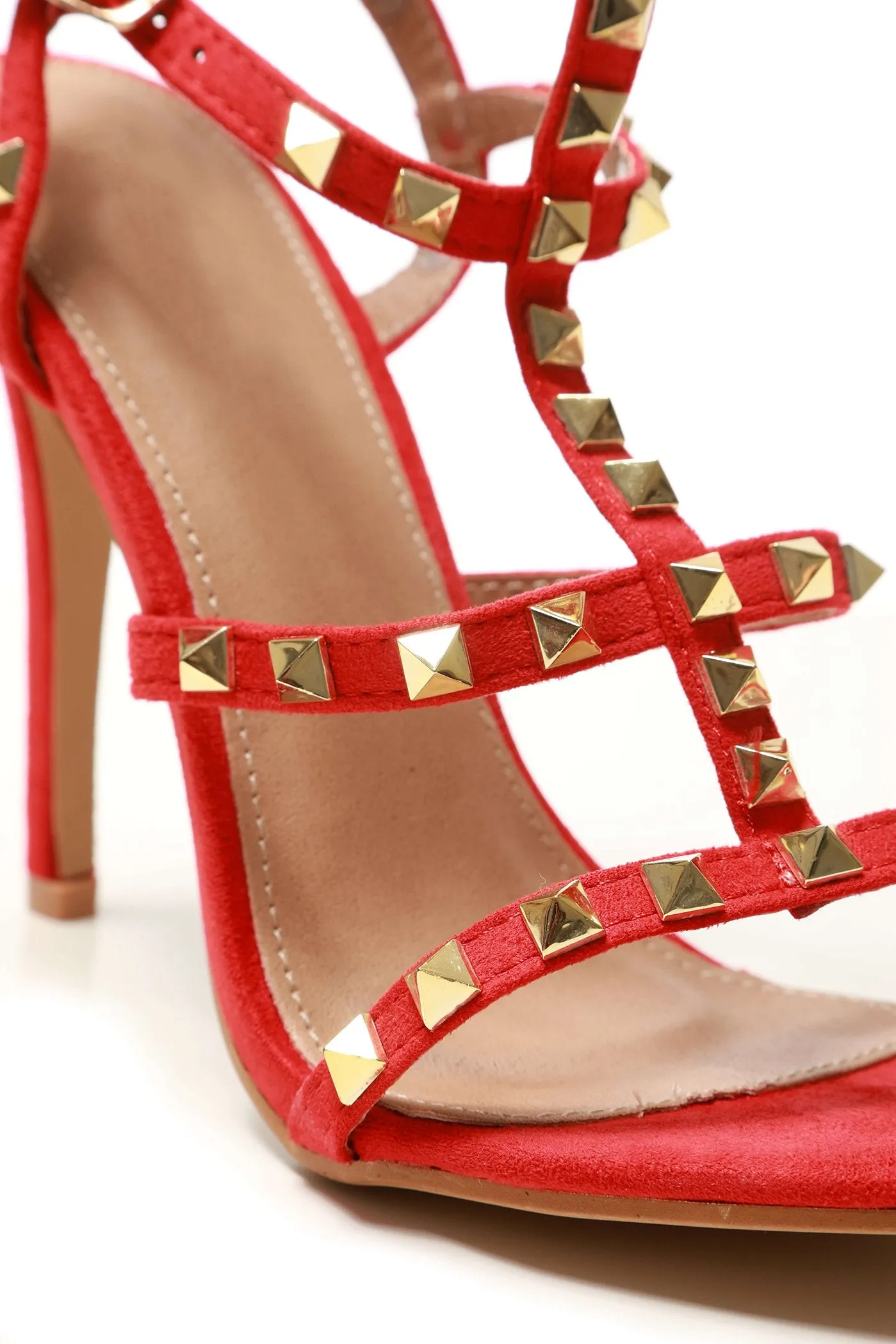 Leila rockstud anklestrap sandal
