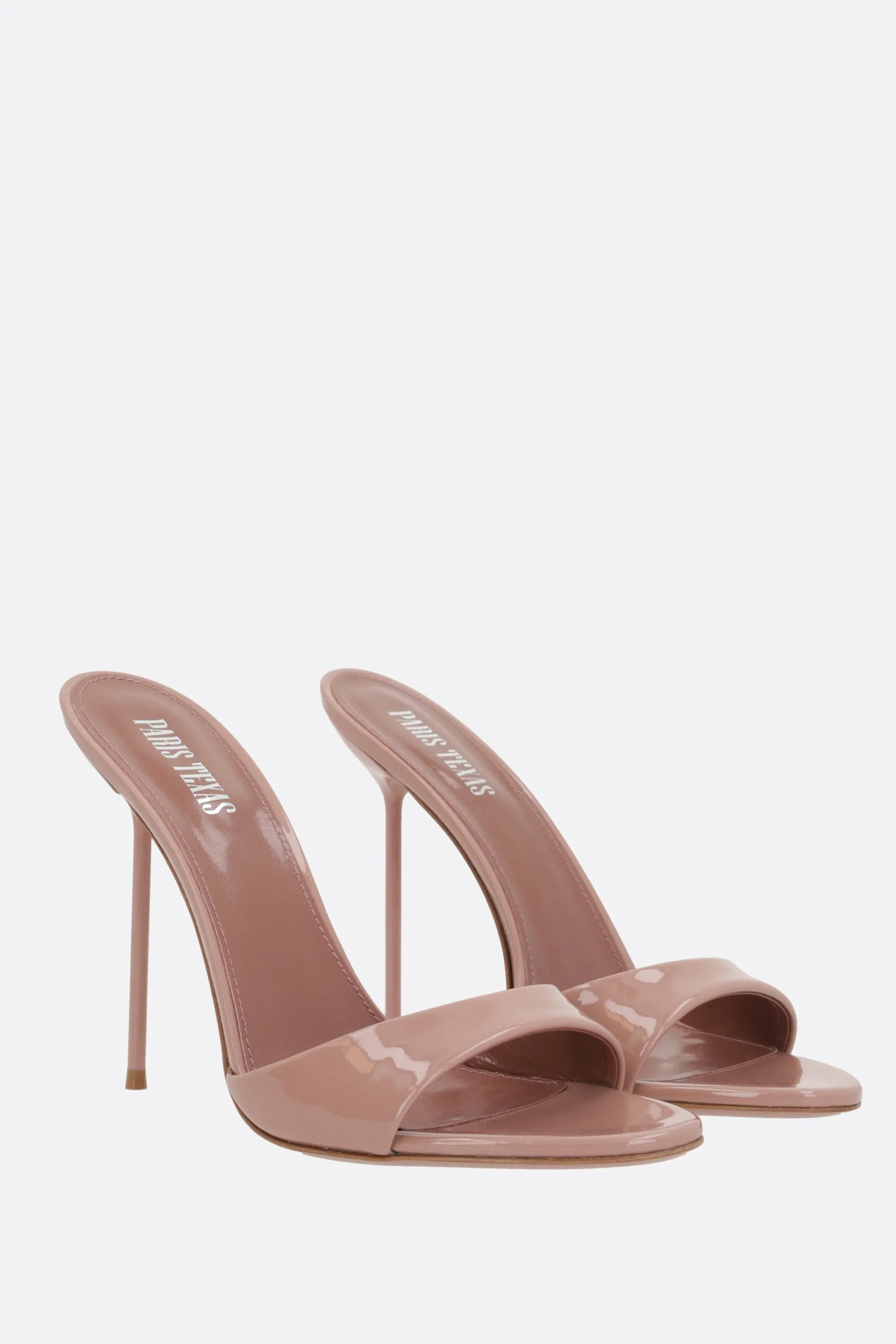 Lidia Patent Mule Sandals