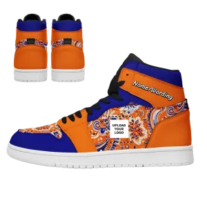 Luxury Gifts,Personalized Stylish Sneakers, Custom Bright High-Top Shoes, Back to School Gift for Children
