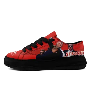 Luxury Gifts,Personalized Trump Sneakers, Custom MAGA Shoes, Shooting Event Shoes, Canvas and Comfortable Shoes
