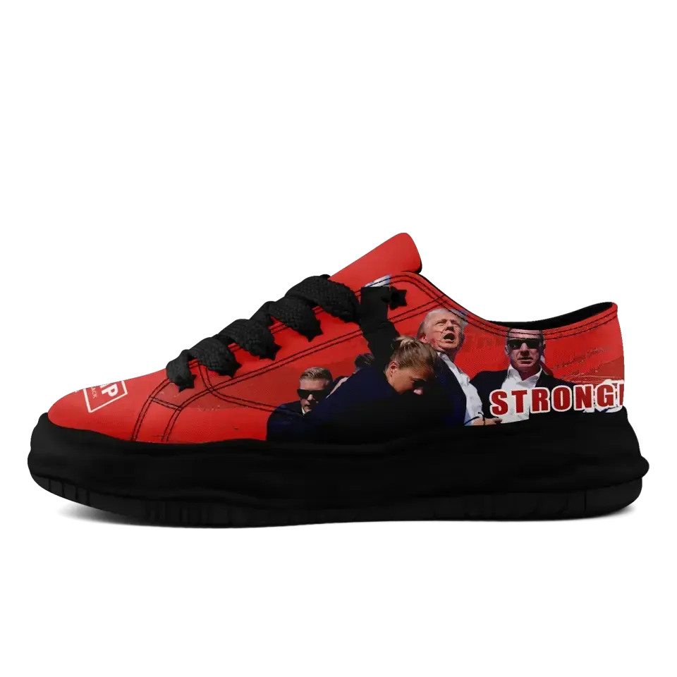 Luxury Gifts,Personalized Trump Sneakers, Custom MAGA Shoes, Shooting Event Shoes, Canvas and Comfortable Shoes