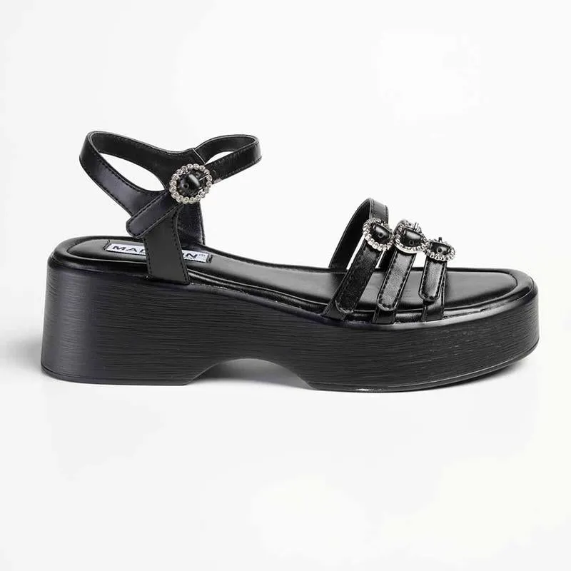 Madison Jaquenette Slingback Sandal - Black