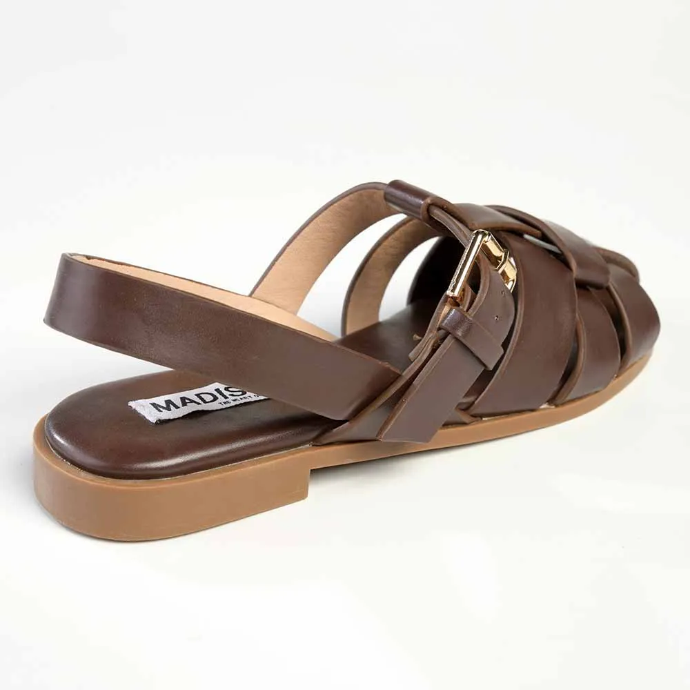 Madison Jerry Closed Toe Sandal - Chocolate