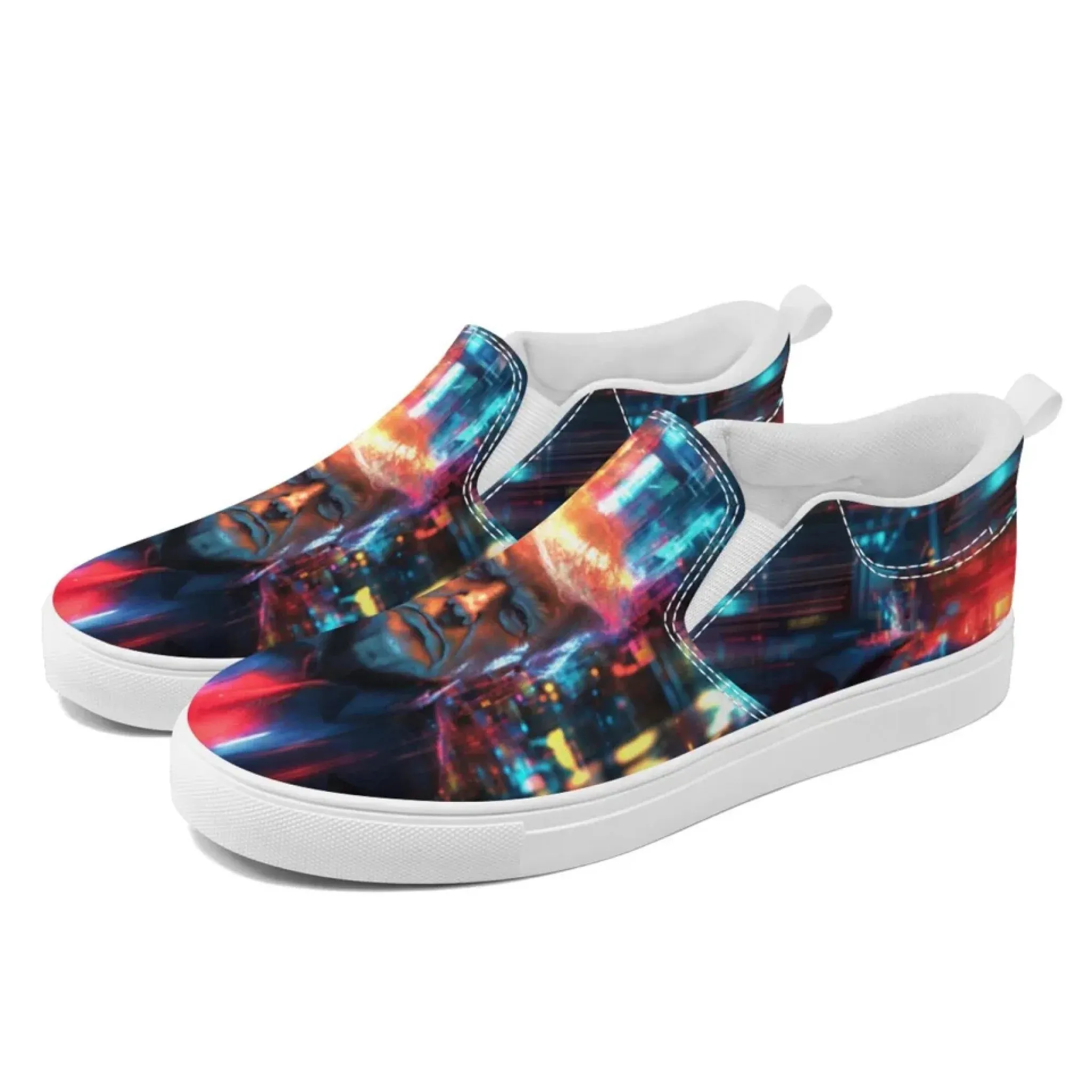 Personalized Trump Sneakers, Custom Canvas Slip On Shoes, Patriotic Unisex Shoes FN071-026-262001