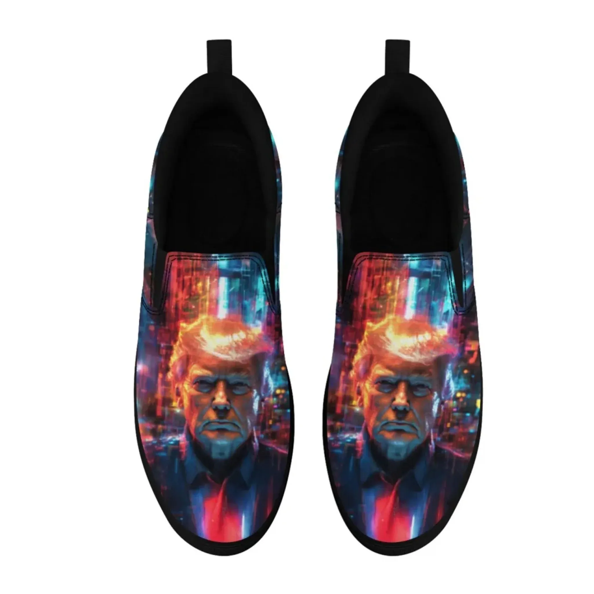 Personalized Trump Sneakers, Custom Canvas Slip On Shoes, Patriotic Unisex Shoes FN071-026-262001