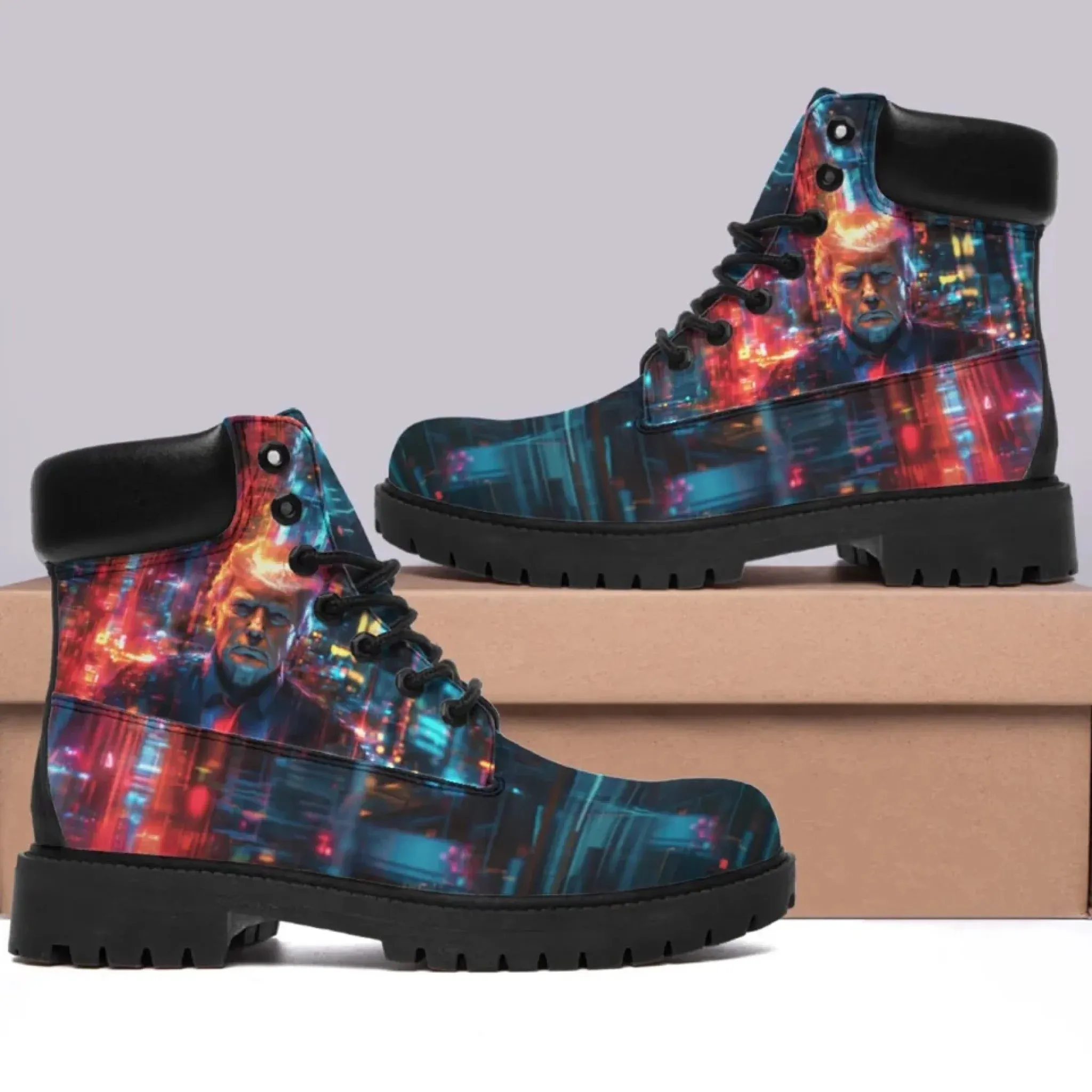 Personalized Trump Sneakers, Custom Patriotic Shoes, Trump Airforce Stylish Shoes
