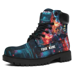 Personalized Trump Sneakers, Custom Patriotic Shoes, Trump Airforce Stylish Shoes