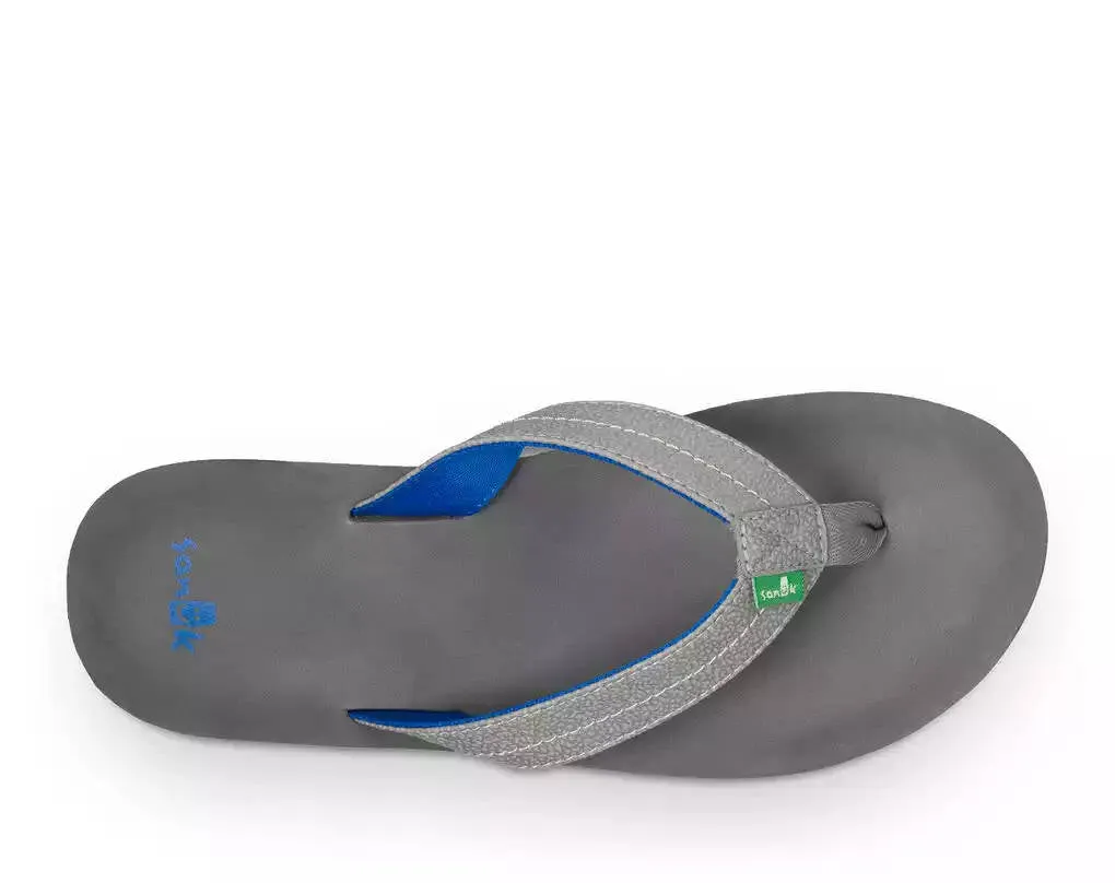 Sanuk Mens Burm Grey Light Grey