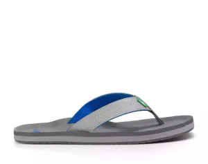 Sanuk Mens Burm Grey Light Grey