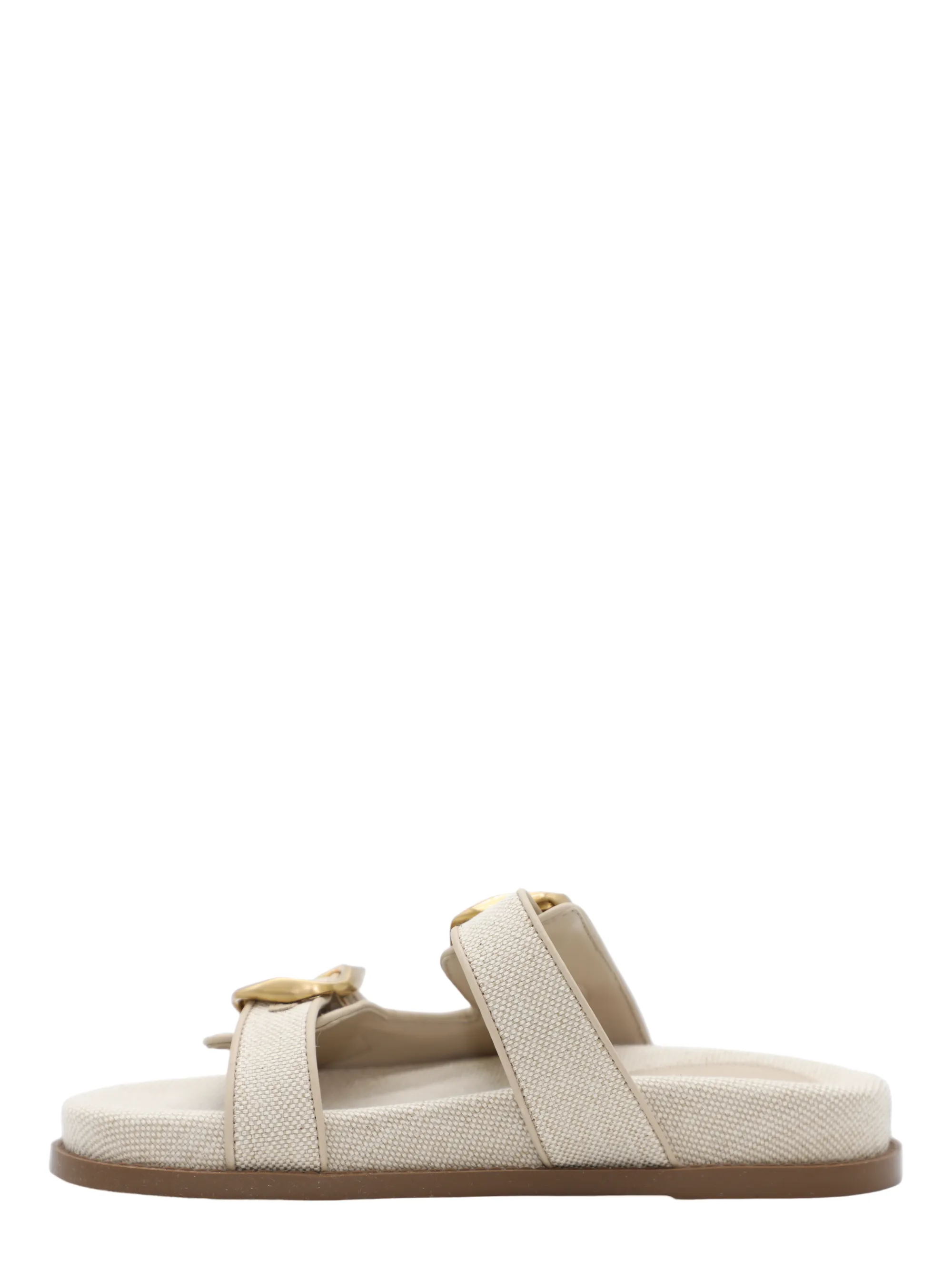 Schutz Olga Sporty Double Strap Sandal in Beige