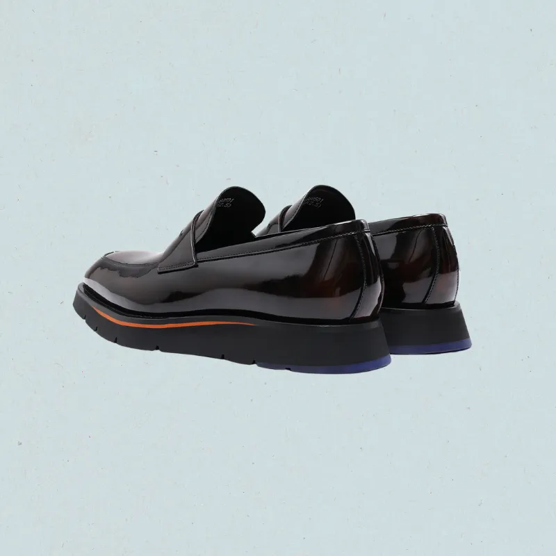 Sienna Heritage Loafers-Italian Formal Men's Black Dress Shoes