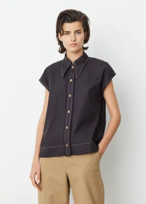 Sleeveless Poplin Shirt