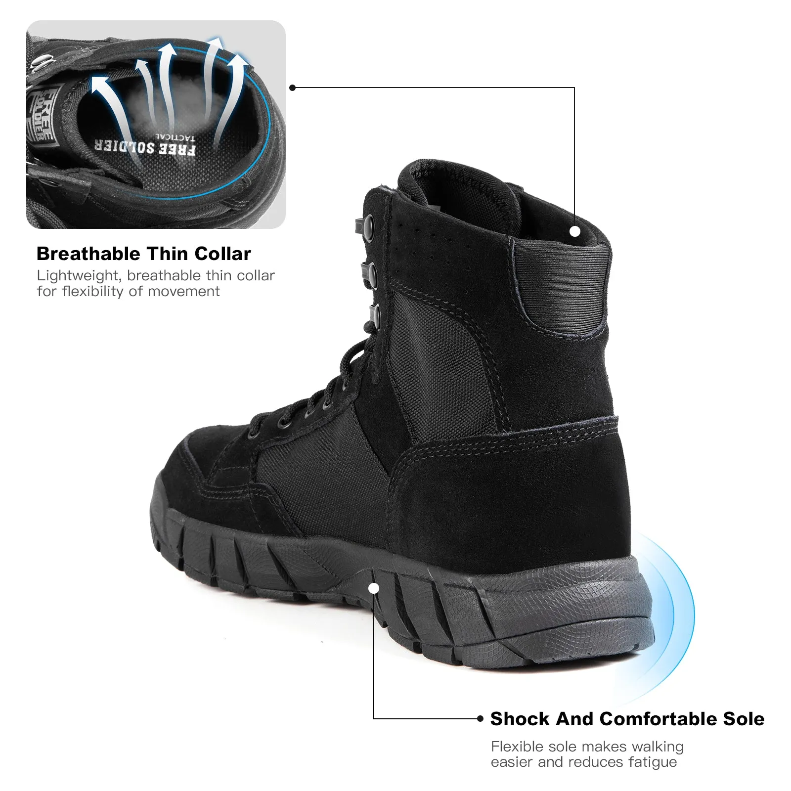 STORM II 6" Men’s Military Lightweight Tactical Boots