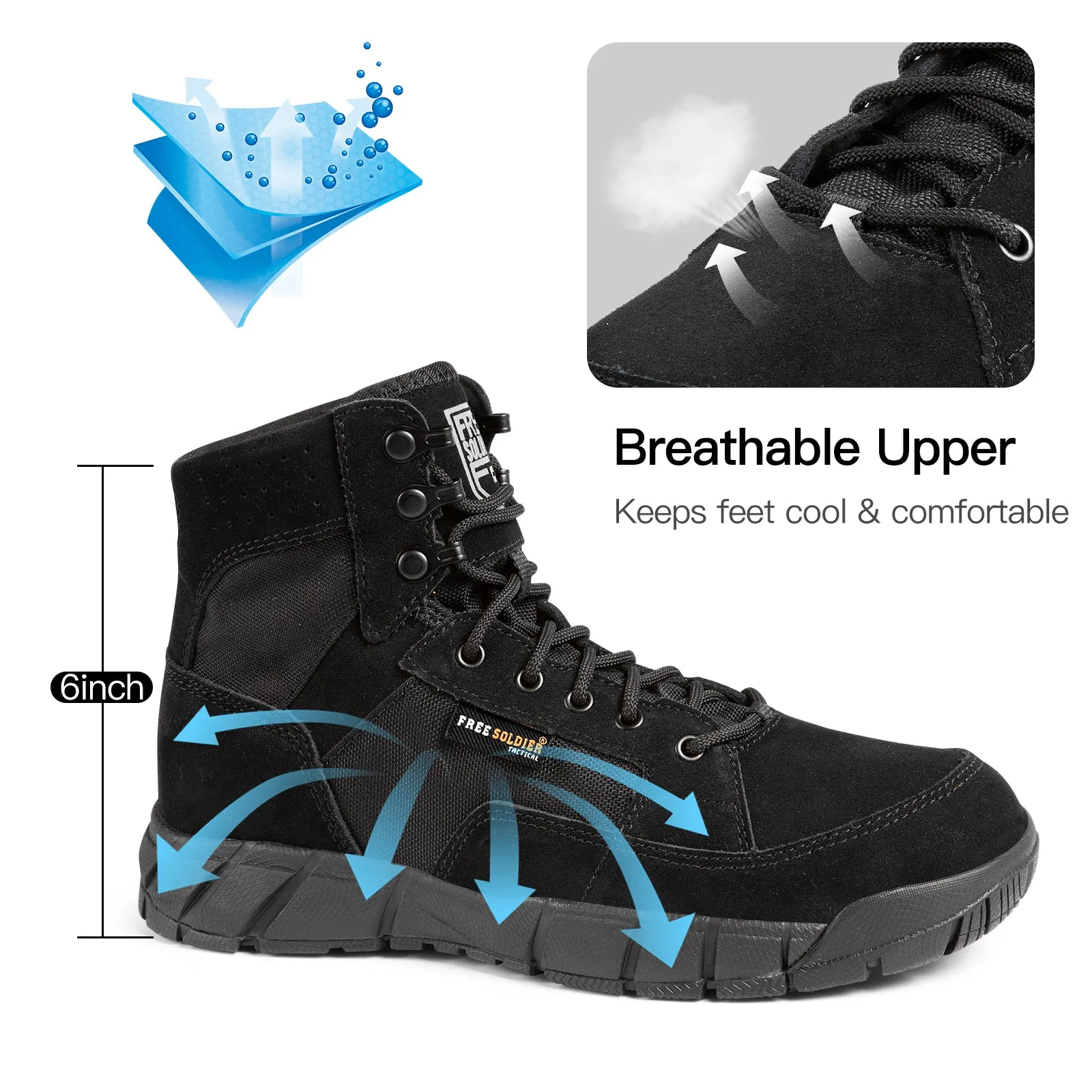 STORM II 6" Men’s Military Lightweight Tactical Boots