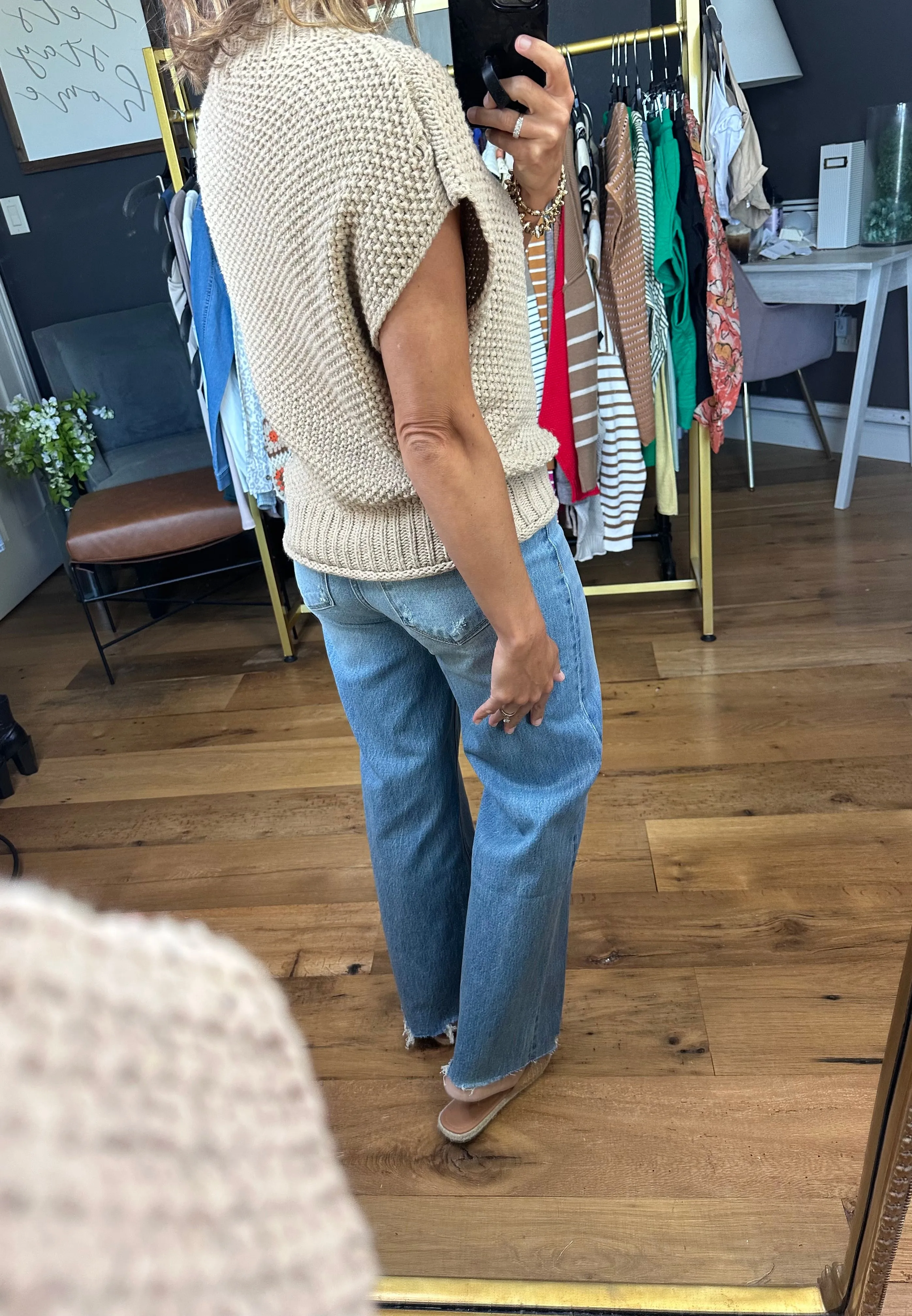 Take Me Out Mock-Neck Sleeveless Sweater - Multiple Options