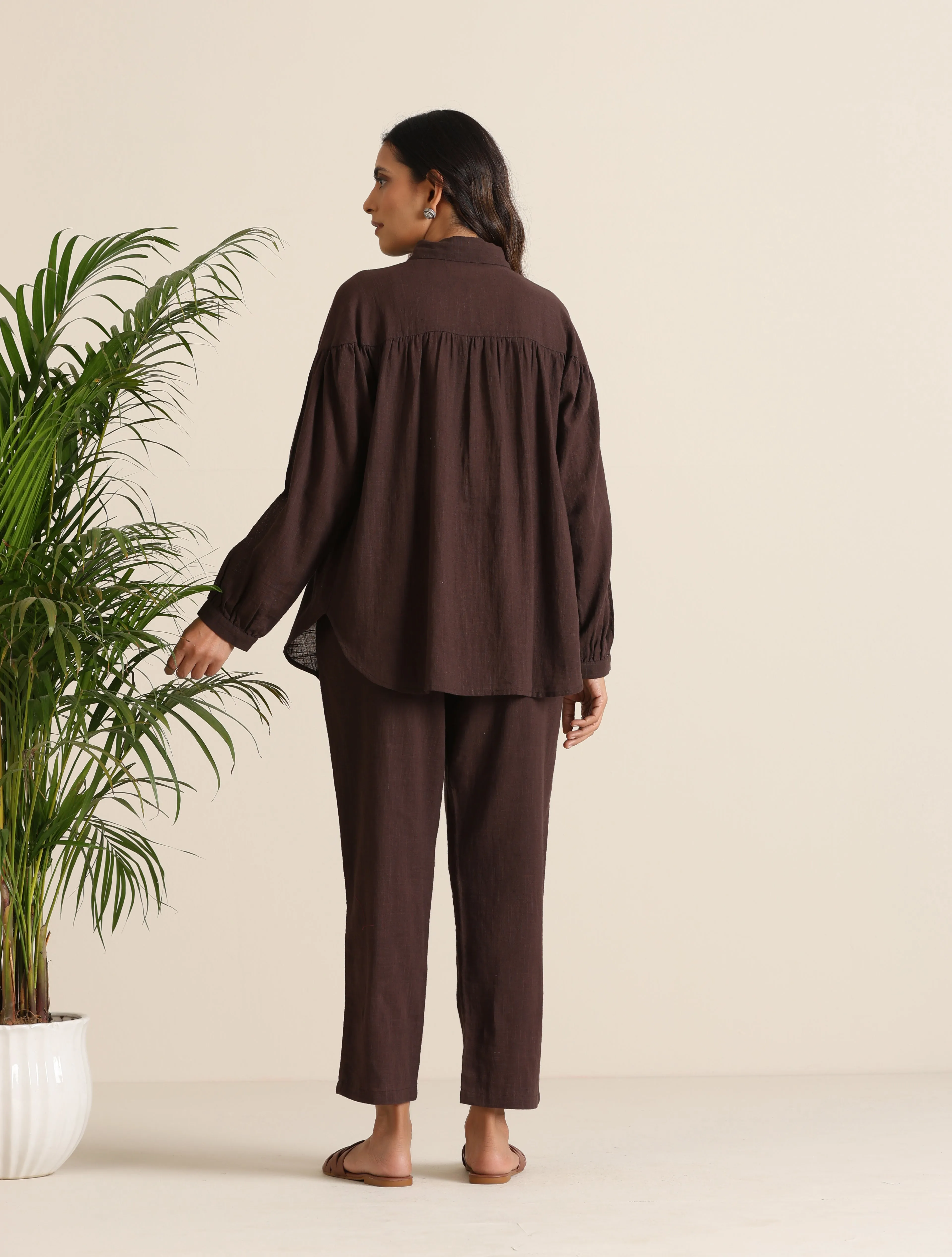 trueBrowns Cola Cotton Shirt Co-ord Set