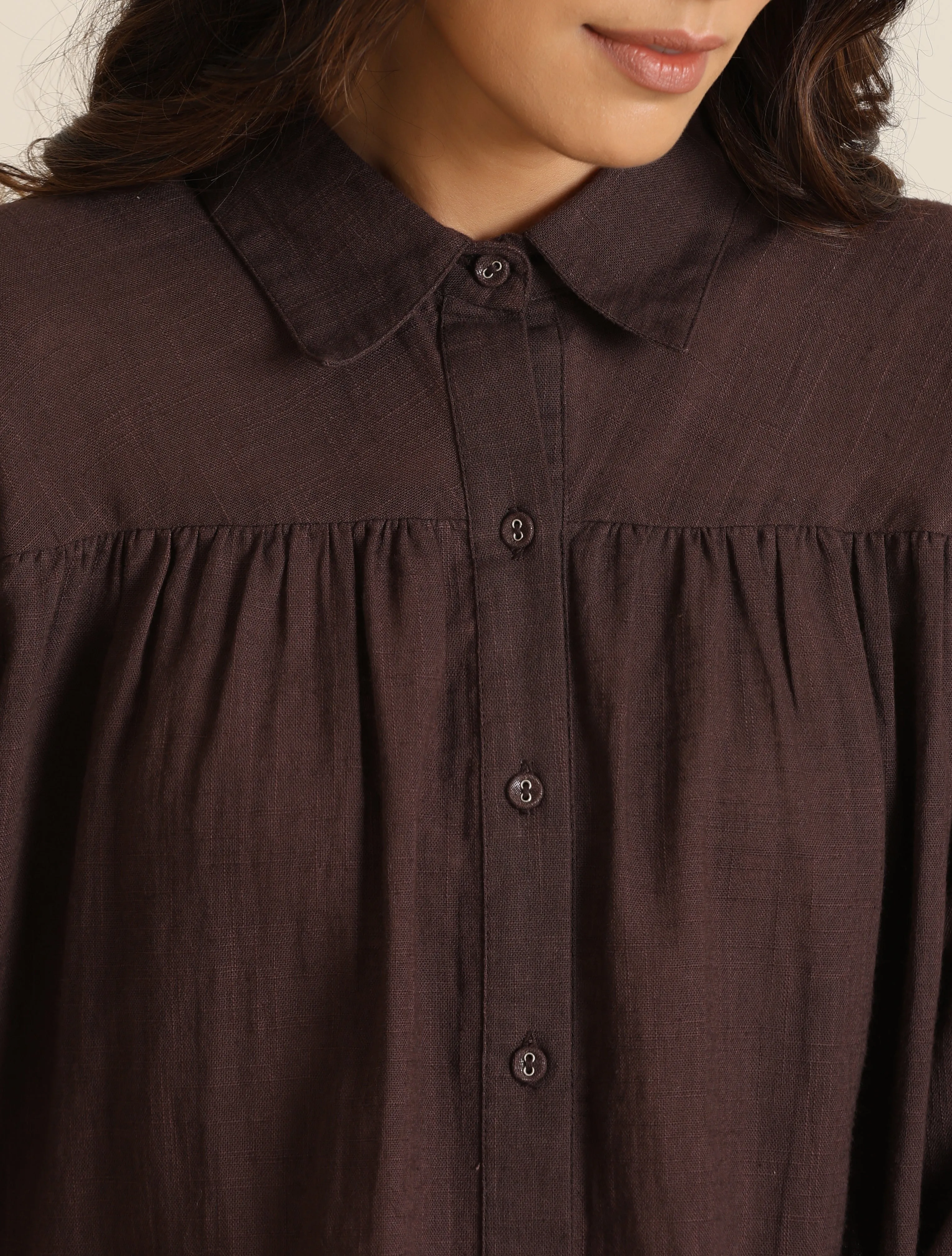 trueBrowns Cola Cotton Shirt Co-ord Set