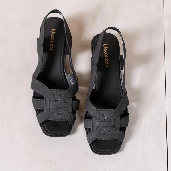 Women's Fashion Casual Roman Block Heel Sandals 84784343S