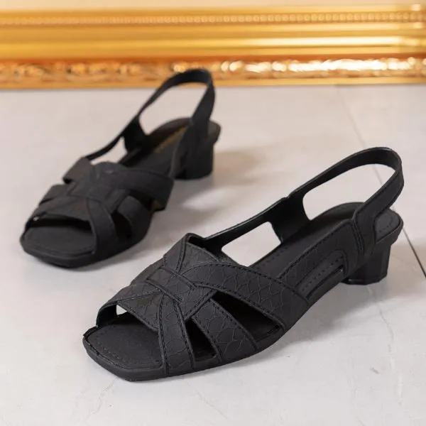 Women's Fashion Casual Roman Block Heel Sandals 84784343S