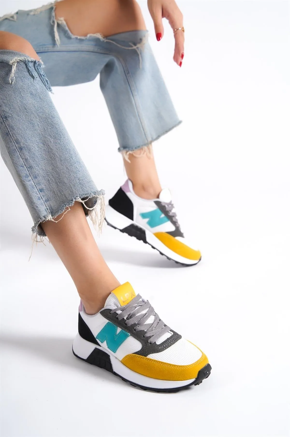 Women's N Yellow Daily Comfortable Sports Shoes