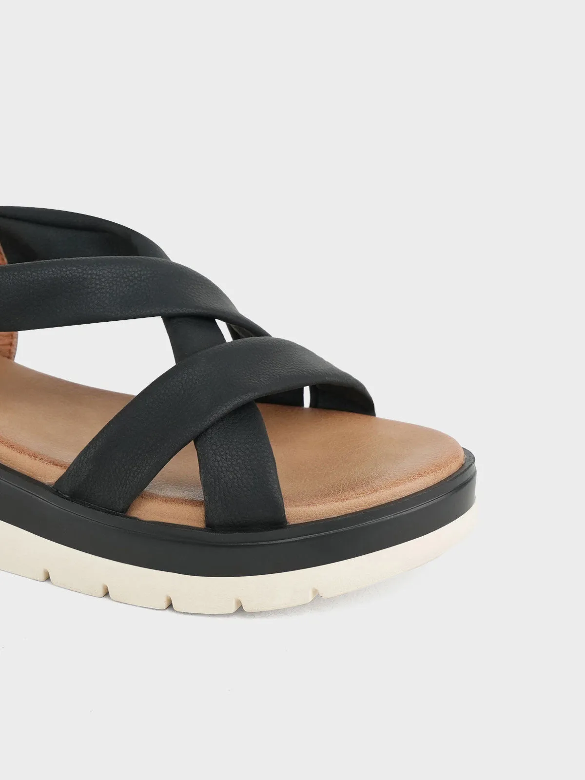 Womens "LUELLA" Casual Cross Over Sandals